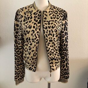 Lucy Paris Woman's Leopard Print Bomber